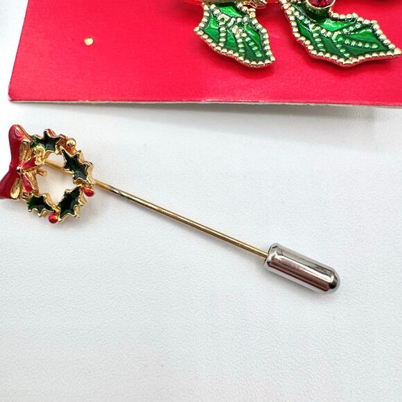 Christmas Brooch Pin Lot Vintage To Now Holiday Noel Festive Fun Xmas 17 Pieces - Picture 11 of 16